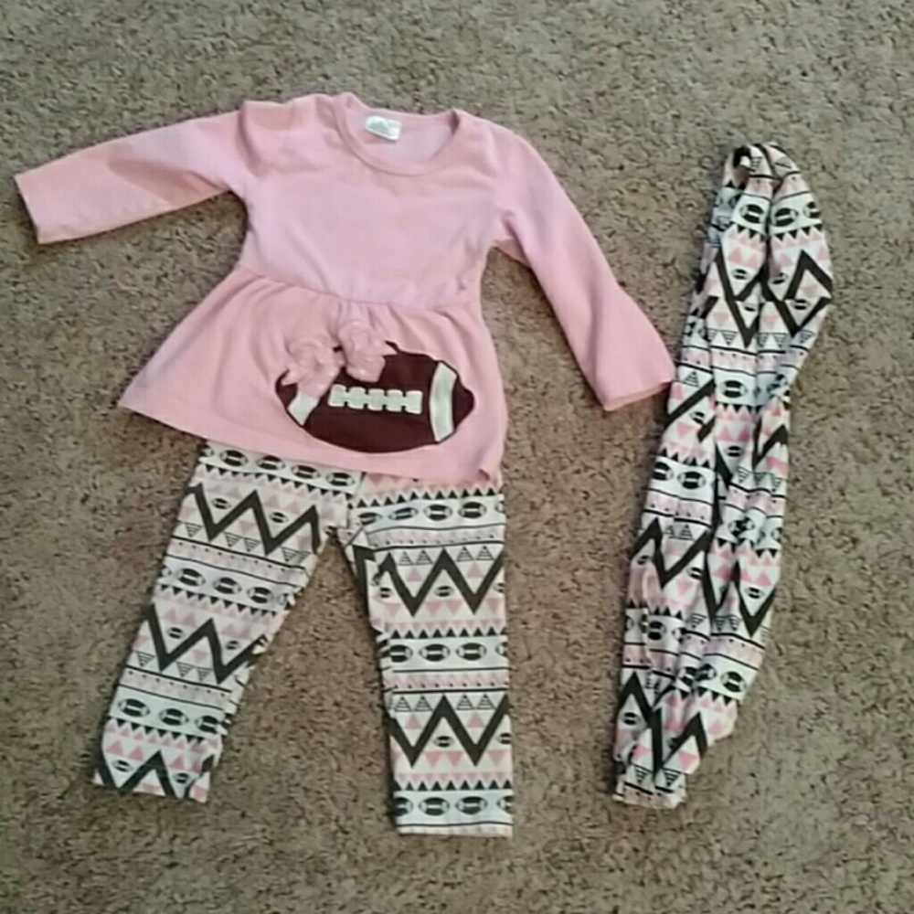 3 piece baby girl boutique outfit